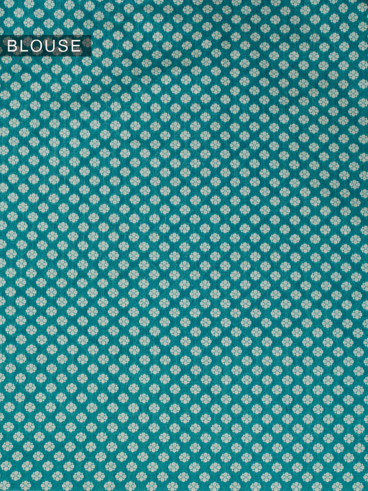 Green Resham Weave Mulmul Cotton Saree