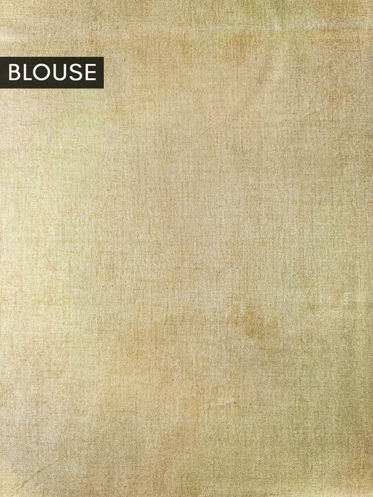 Yellow Tussar Printed Saree