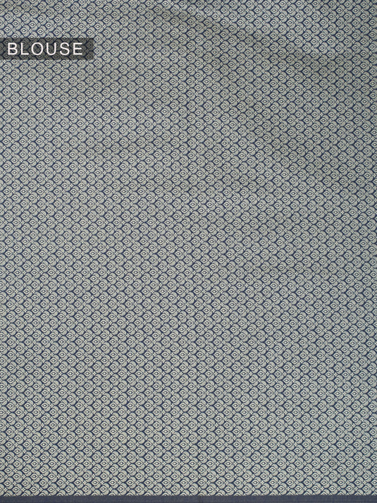 Blue Banarasi Cotton Saree