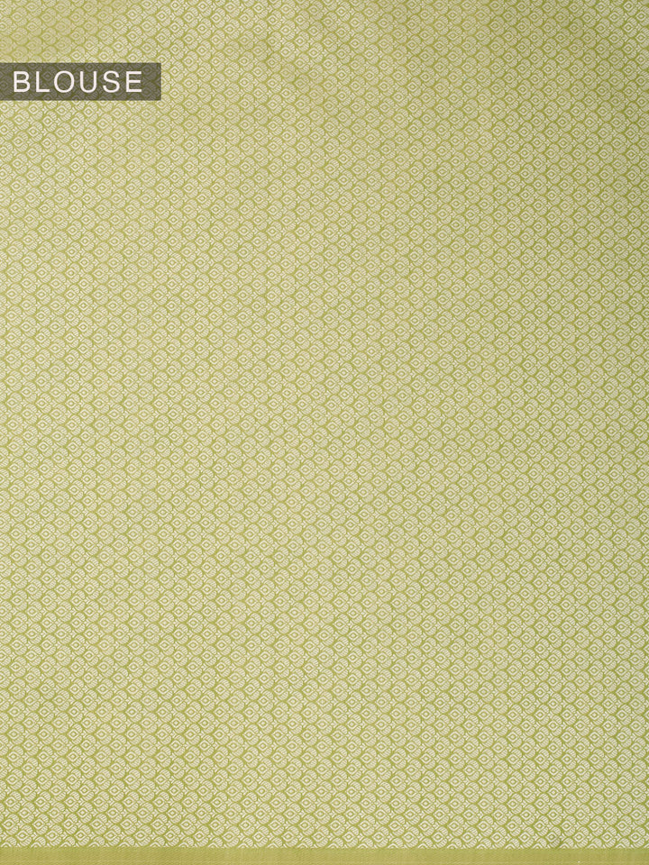 Green Resham Weave Mulmul Cotton Saree