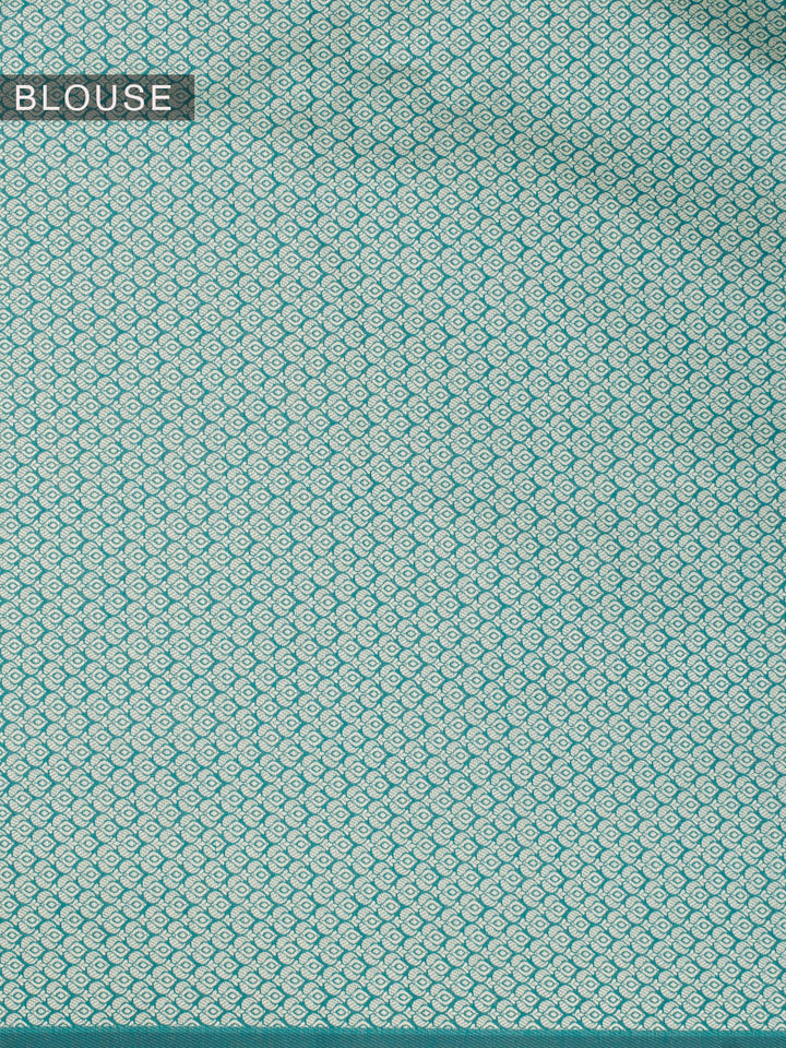 Green Resham Weave Mulmul Cotton Saree