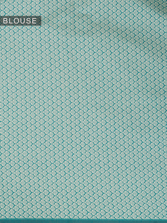 Green Resham Weave Banarasi Cotton Saree