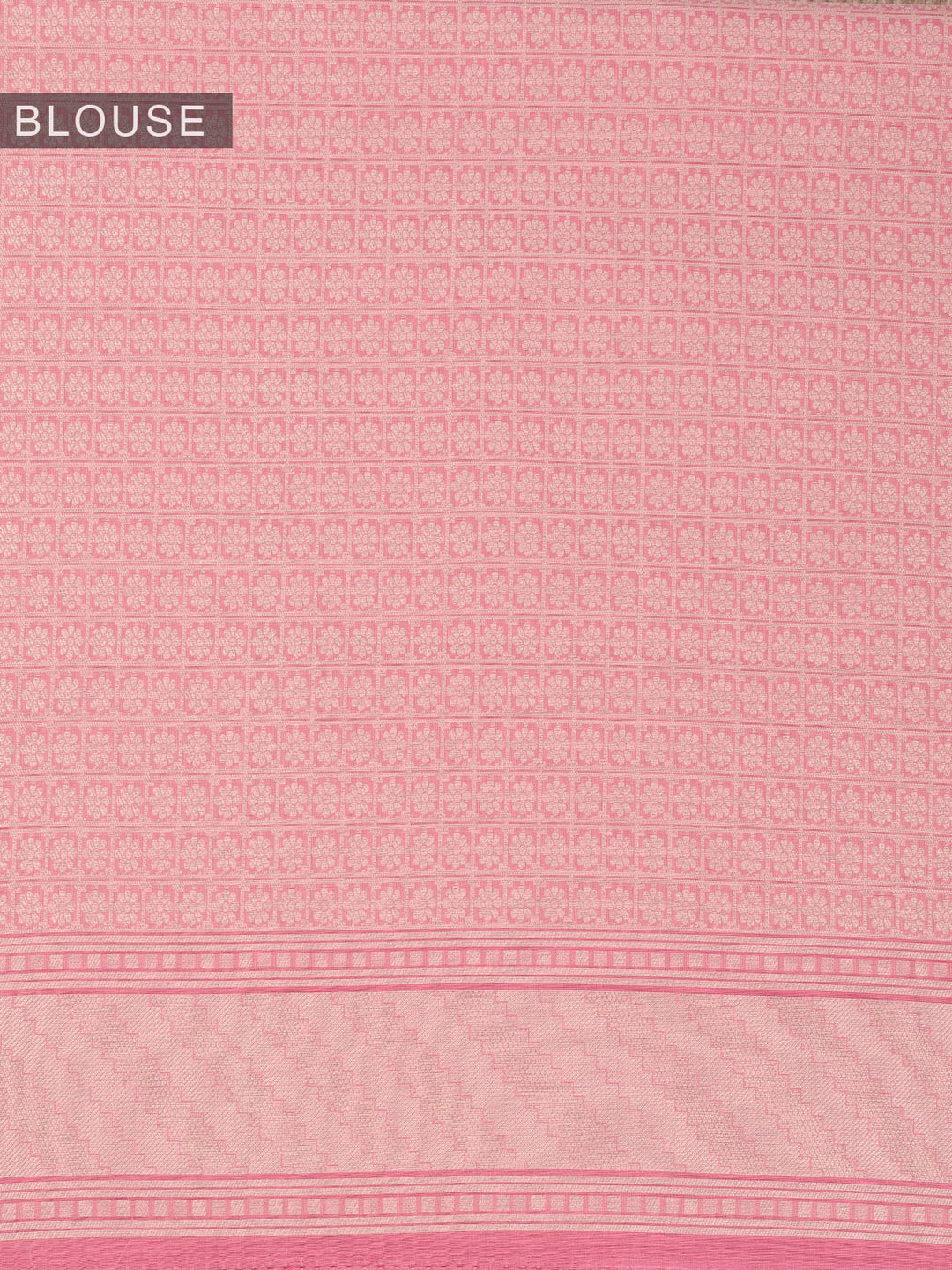 Pink Resham Weave Mulmul Cotton Saree_7