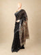 Black Tussar Printed Saree