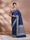 Blue Banarasi Cotton Saree