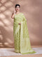 Green Resham Weave Banarasi Cotton Saree