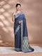 Blue Resham Weave Banarasi Cotton Saree