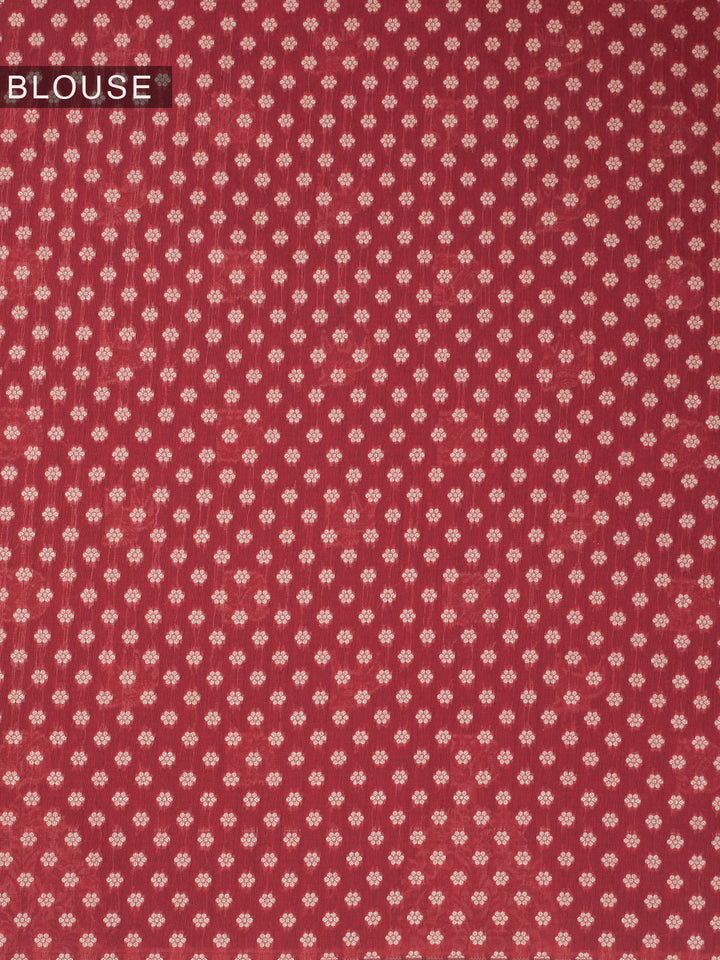 Brown Resham Weave Mulmul Cotton Saree