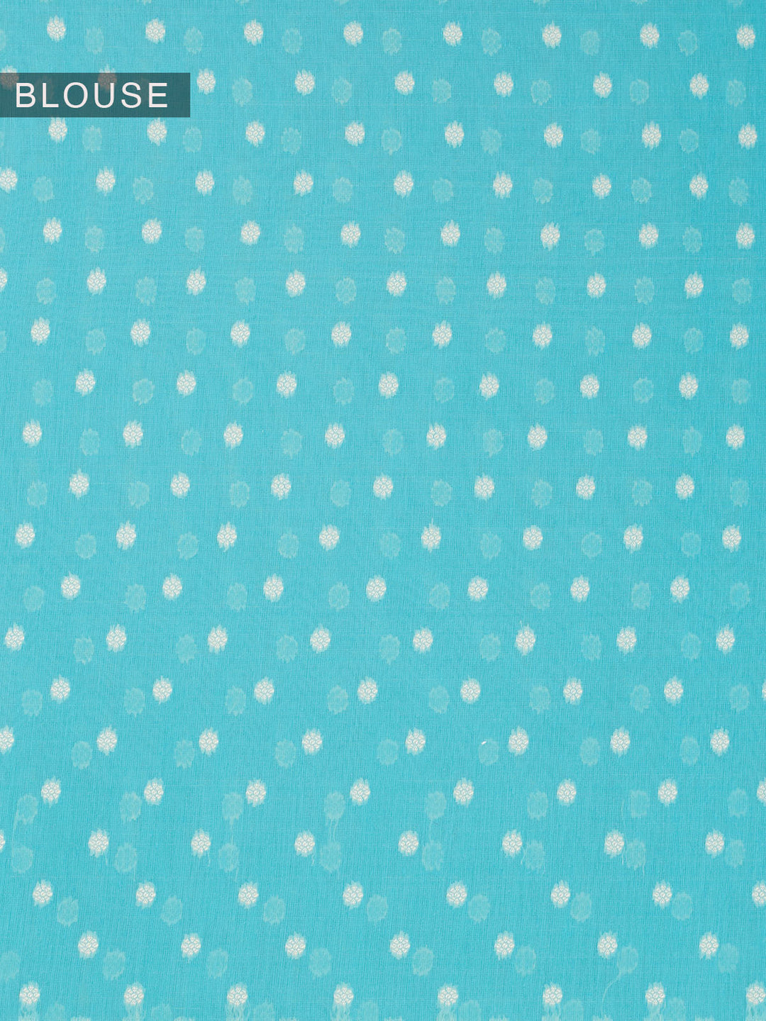 Blue Resham Weave Mulmul Cotton Saree_6