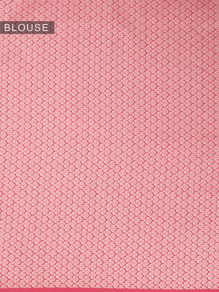 Pink Resham Weave Mulmul Cotton Saree