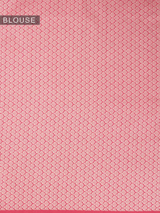 Pink Resham Weave Banarasi Cotton Saree