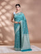 Green Resham Weave Banarasi Cotton Saree