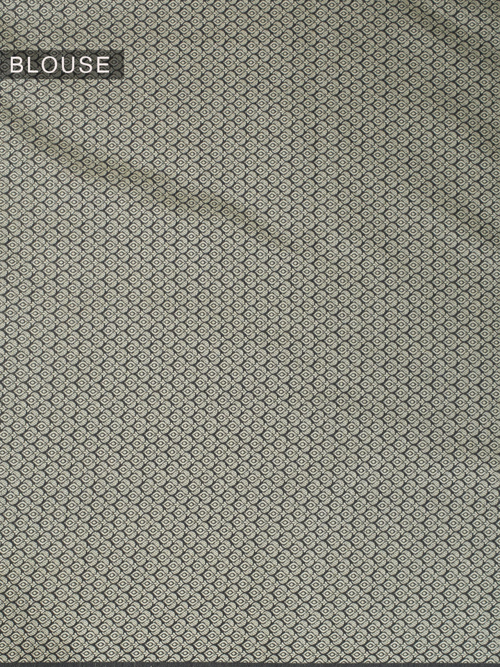 Black Resham Weave Mulmul Cotton Saree