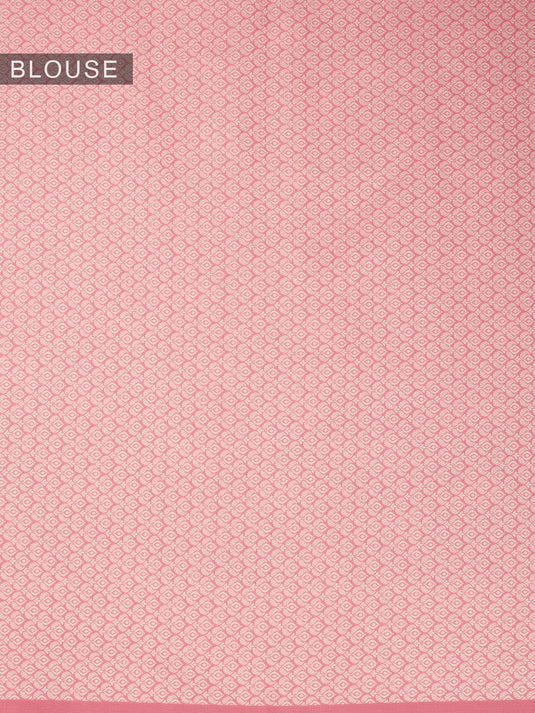 Pink Banarasi Cotton Saree