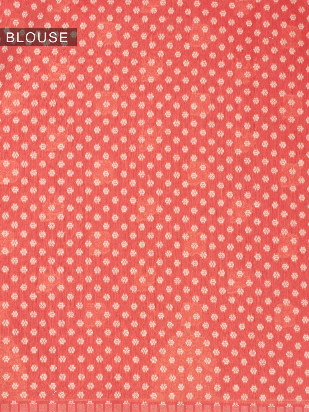 Orange Resham Weave Mulmul Cotton Saree_6