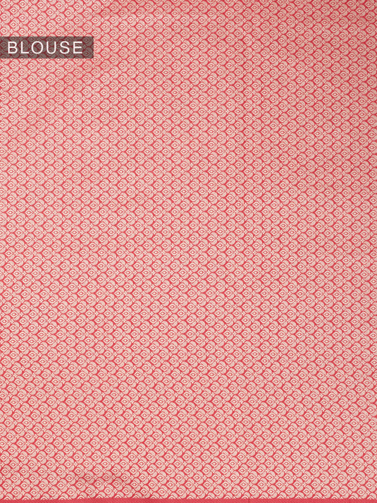 Red Resham Weave Banarasi Cotton Saree