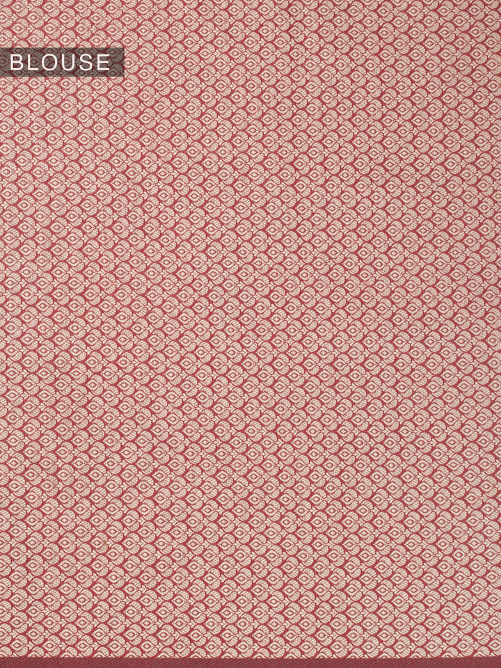 Brown Resham Weave Mulmul Cotton Saree