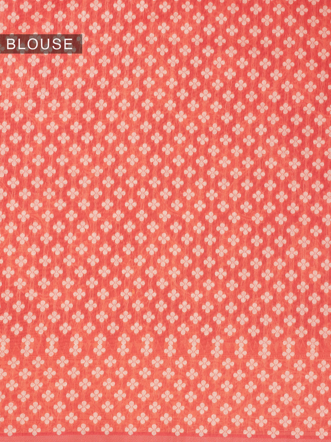 Rust Resham Weave Mulmul Cotton Saree_6