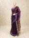 Magenta Tussar Printed Saree