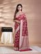 Brown Resham Weave Banarasi Cotton Saree