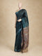 Blue Tussar Printed Saree
