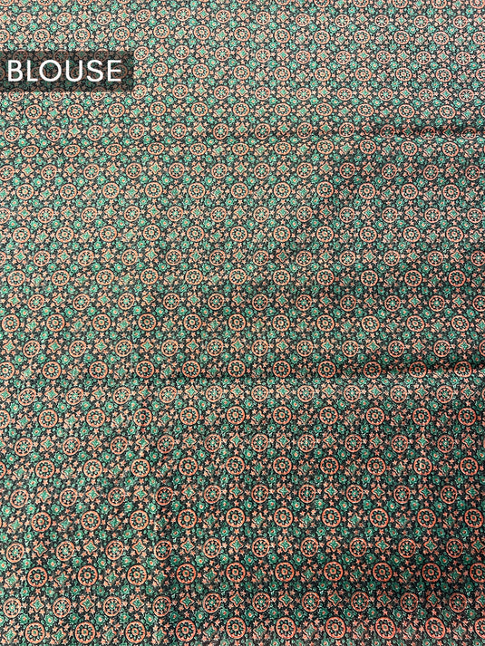 Red Cotton Printed Saree