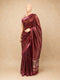 Red Tussar Printed Saree