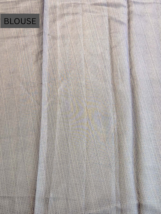 Purple Kota Silk Thread Work Saree