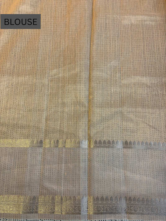 Beige Kota Embroidered Saree