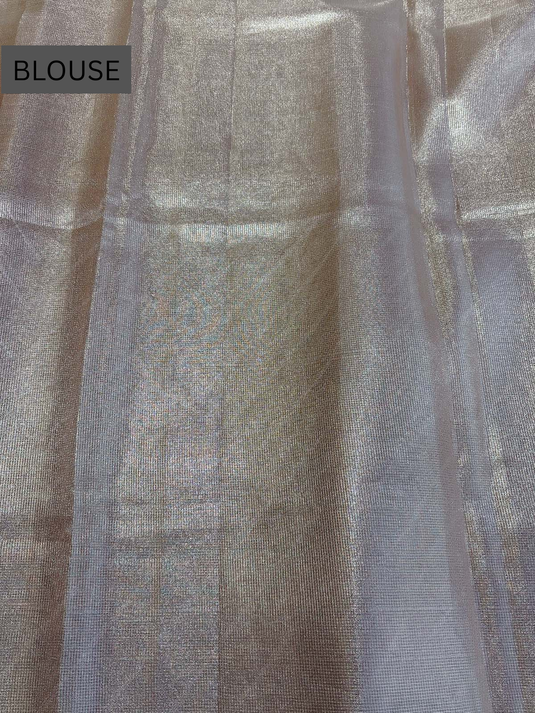Rose Gold Kota Tissue Saree