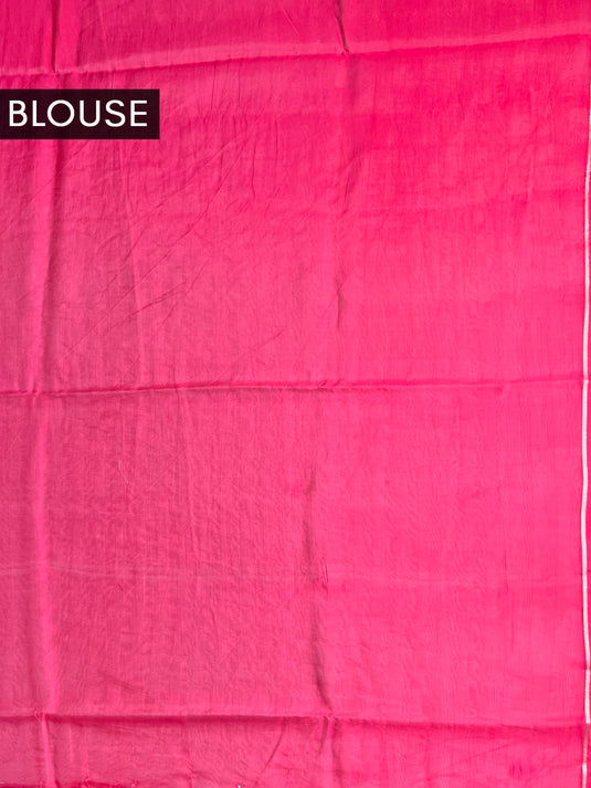 Pink Zari work Paper Silk Saree