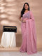 Pink Mul Chaderi Embroidery Saree