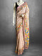 Pink Tussar Printed Saree