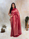 Pink Crepe Silk Brocade Saree