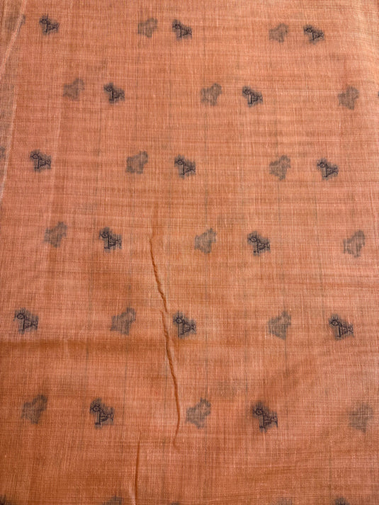 Orange Chanderi Warli Saree