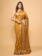 Mustard Zari Woven Banarasi Silk Saree