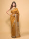 Brown Woven Banarasi Silk Saree