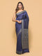 Blue Woven Banarasi Silk Saree