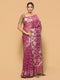 Purple Zari Woven Organza Silk Saree
