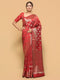 Red Zari Woven Banarasi Silk Saree