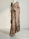 Brown Tussar Printed Saree
