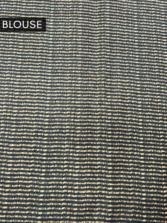 Black Tussar Printed Saree