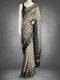 Beige Tussar Printed Saree