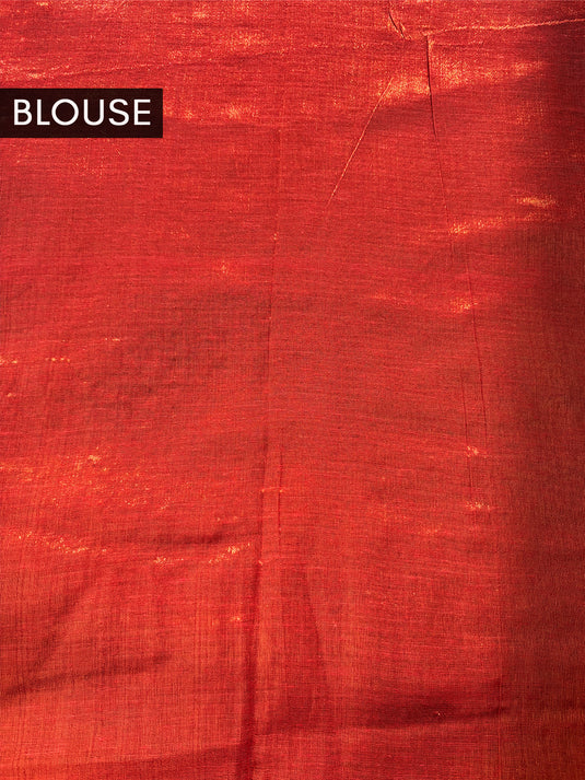 Orange Tissue Saree