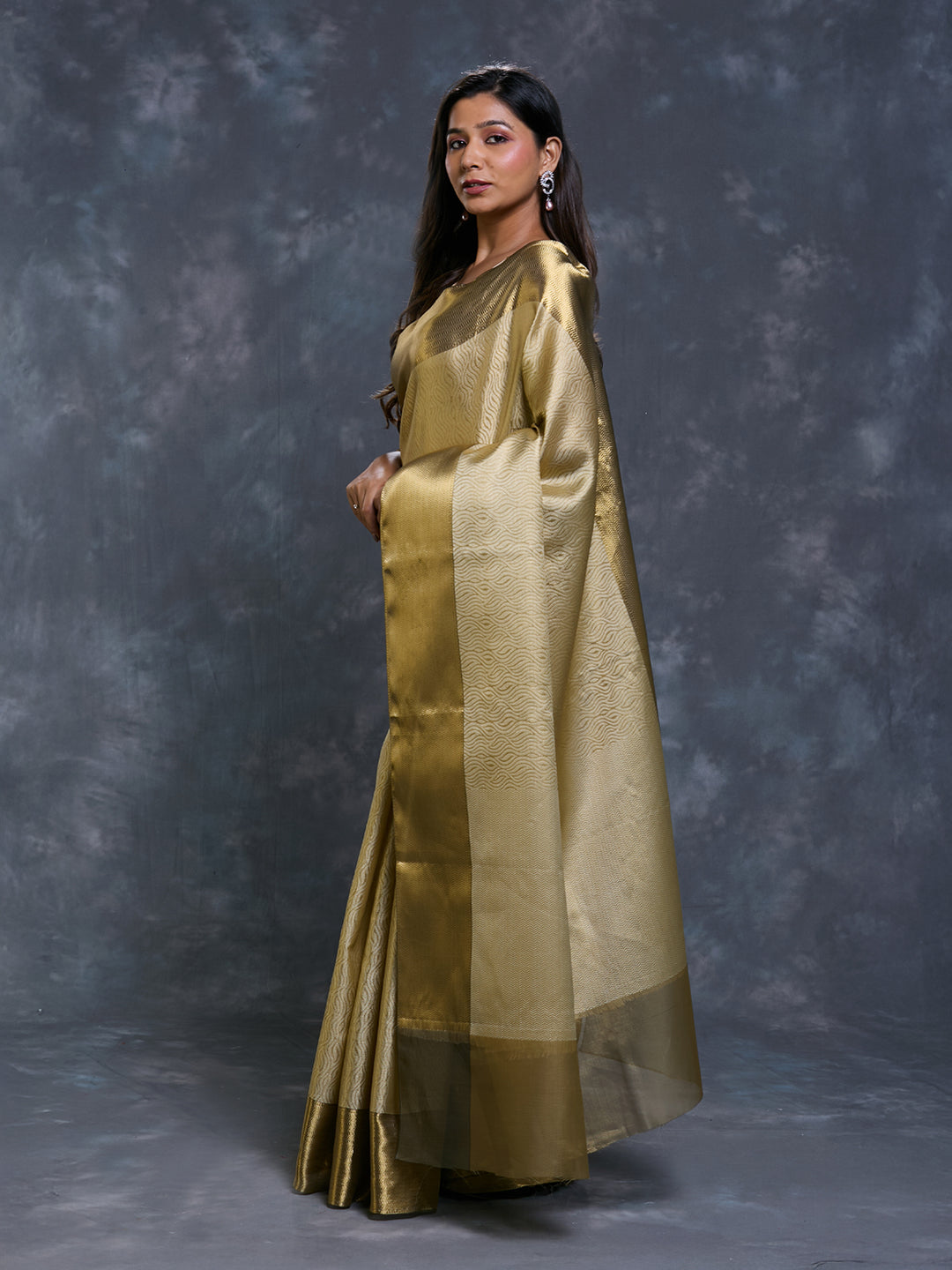 Gold Tissue Tanchui Saree_3