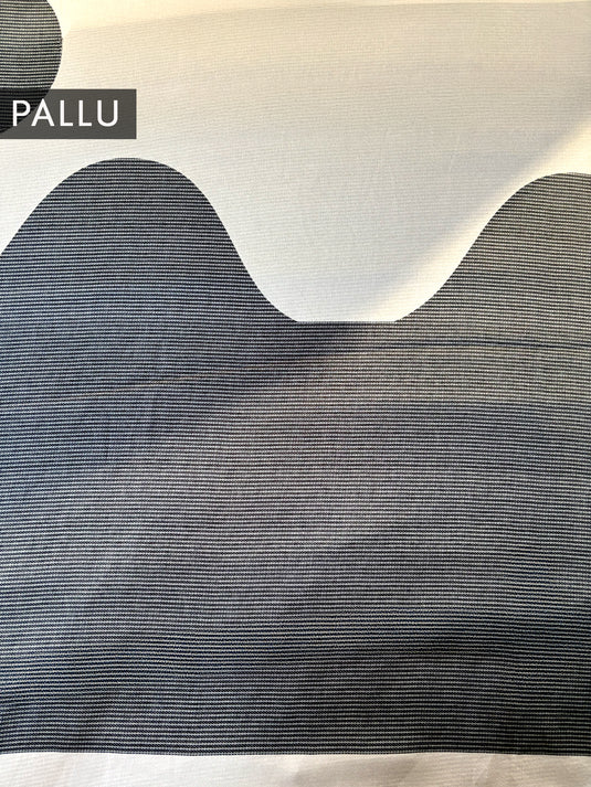 Grey Printed Cerpe Saree