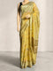 Yellow Chiniya Cotton Resham Woven Saree