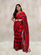 Red Cotton Zari Woven Saree